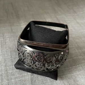 Cuff and square bangle bracelets